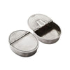 Cerere Lidded Cigar Ashtray - 13.5 cm x 10 cm - Handcrafted in Italy - Pewter Cerere Lidded Cigar Ashtray - 13.5 cm x 10 cm - Handcrafted in Italy - Pewter
