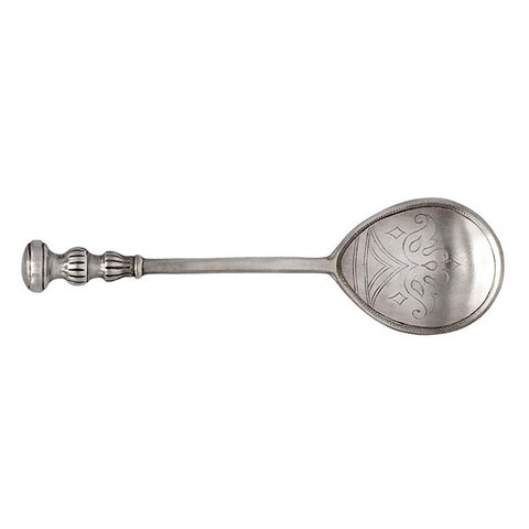 Coclea Spoon (Cavalier-handle) - 18 cm - (4 Piece) - Handcrafted in Italy - Pewter