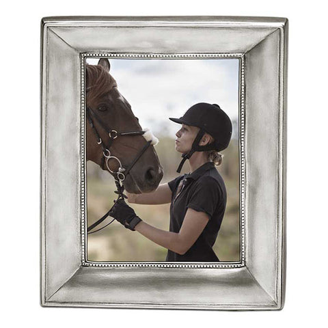 Como Rectangular Frame - 20 cm x 25 cm - Handcrafted in Italy - Pewter