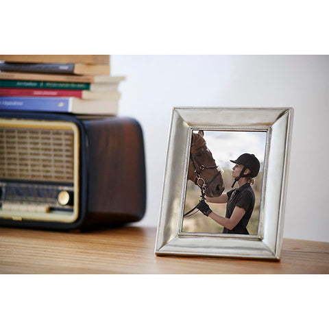 Como Rectangular Frame - 20 cm x 25 cm - Handcrafted in Italy - Pewter