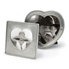 Cuore Heart in Square Frame - 13 cm x 13 cm - Handcrafted in Italy - Pewter Cuore Heart in Square Frame - 13 cm x 13 cm - Handcrafted in Italy - Pewter