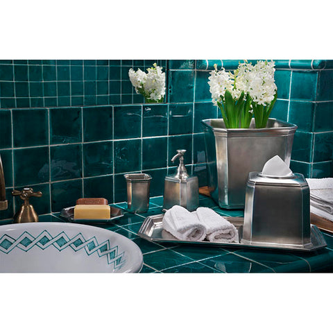 Dolomiti Soap Dispenser - 17.5 cm Height - Handcrafted in Italy - Pewter