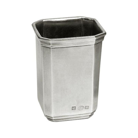 Dolomiti Toothbrush Cup - 10 cm Height - Handcrafted in Italy - Pewter