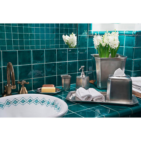 Dolomiti Vanity Tray - 41 cm x 25 cm - Handcrafted in Italy - Pewter