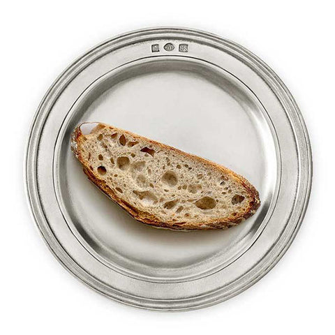Gianna Bread Plate - 16 cm - Handcrafted in Italy - Pewter