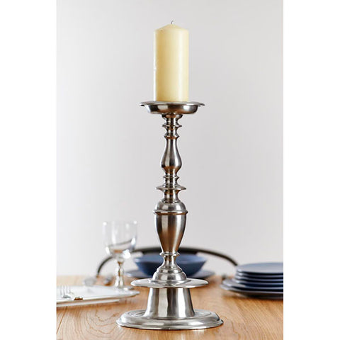Gigante Pillar Candlestick - 53.5 cm Height - Handcrafted in Italy - Pewter
