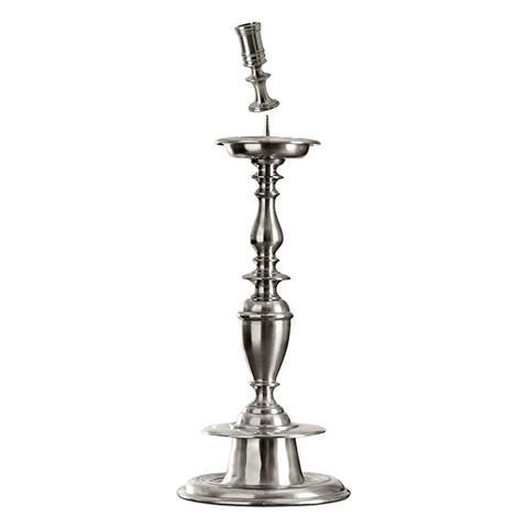 Gigante Pillar Candlestick - 58 cm Height - Handcrafted in Italy - Pewter