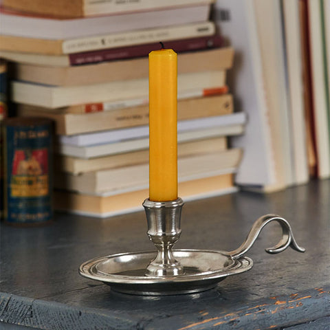 Gilda Chamberstick - 13 cm Diameter - Handcrafted in Italy - Pewter
