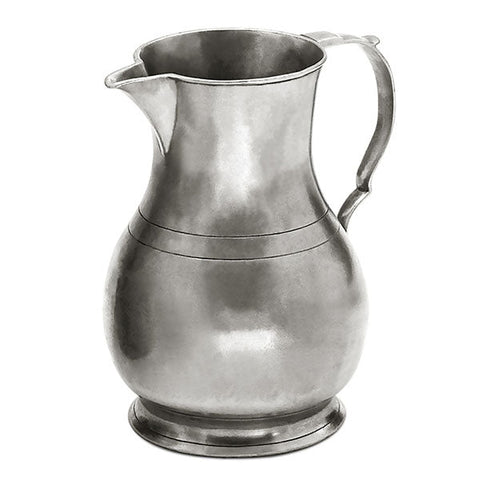 Gilda Flower Jug - 1.5 L - Handcrafted in Italy - Pewter