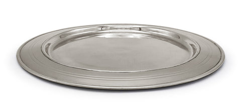'Harry' Underplate - 30 cm - Handcrafted in Italy - Pewter