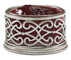 Intreccio Jam Pot - 10 cm Diameter - Handcrafted in Italy - Pewter & Crystal Intreccio Jam Pot - 10 cm Diameter - Handcrafted in Italy - Pewter & Crystal