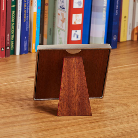 Lugano Square Frame - 12 cm x 12 cm - Handcrafted in Italy - Pewter