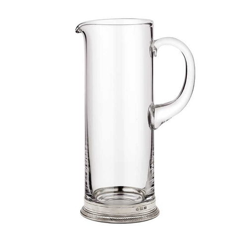 Luisa Cocktail Pitcher - 1.5 L - Handcrafted in Italy - Pewter & Crystal Glass