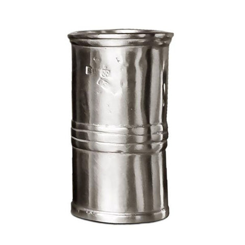 Medieval Measuring Beaker - 8 cm - 10 cl - Handcrafted in Italy - Pewter