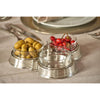 Quadrilobo Condiment/Crudité Set (Trio) - 26 cm x 26 cm x 28 cm - Handcrafted in Italy - Pewter & Crystal Glass Quadrilobo Condiment/Crudité Set (Trio) - 26 cm x 26 cm x 28 cm - Handcrafted in Italy - Pewter & Crystal Glass