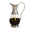 Veneto Decanter (with handle) - 1 L -  Handcrafted in Italy - Pewter & Crystal Glass Veneto Decanter (with handle) - 1 L -  Handcrafted in Italy - Pewter & Crystal Glass
