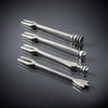 Oliva Olive Fork Mixed Set (Set of 4) - 11.5 cm Length - Handcrafted in Italy - Pewter Oliva Olive Fork Mixed Set (Set of 4) - 11.5 cm Length - Handcrafted in Italy - Pewter