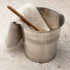 Anelli Waste Basket - 23 cm Height - Handcrafted in Italy - Pewter Anelli Waste Basket - 23 cm Height - Handcrafted in Italy - Pewter