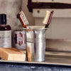 Anelli Toothbrush Cup - 10 cm Height - Handcrafted in Italy - Pewter Anelli Toothbrush Cup - 10 cm Height - Handcrafted in Italy - Pewter