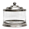 Bassano Biscuit Jar - 3.6 L - Handcrafted in Italy - Pewter & Glass Bassano Biscuit Jar - 3.6 L - Handcrafted in Italy - Pewter & Glass