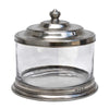 Bassano Biscuit Jar - 3.6 L - Handcrafted in Italy - Pewter & Glass