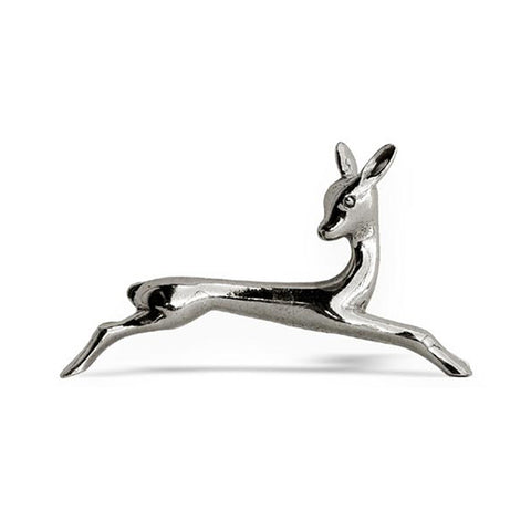 Art Nouveau-Style Cerbiatto Fawn Knife Rest - 8.5 cm Length - Handcrafted in Italy - Pewter