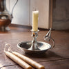 Claudia Chamberstick (with snuffer) - 15 cm Diameter - Handcrafted in Italy - Pewter Claudia Chamberstick (with snuffer) - 15 cm Diameter - Handcrafted in Italy - Pewter