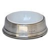 Convivio White Enamel Pet Bowl - 18 cm Diameter - Handcrafted in Italy - Pewter & Enamel Convivio White Enamel Pet Bowl - 18 cm Diameter - Handcrafted in Italy - Pewter & Enamel