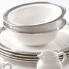 Convivio Cereal Bowl (Set of 2)- White - 20 cm Diameter - Handcrafted in Italy - Pewter & Ceramic Convivio Cereal Bowl (Set of 2)- White - 20 cm Diameter - Handcrafted in Italy - Pewter & Ceramic