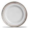 Convivio Dinner Plate - White - 27.5 cm Diameter - Handcrafted in Italy - Pewter & Ceramic Convivio Dinner Plate - White - 27.5 cm Diameter - Handcrafted in Italy - Pewter & Ceramic