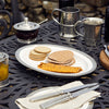 Convivio Oval Serving Platter - 37 cm x 27 cm - Handcrafted in Italy - Pewter & Ceramic Convivio Oval Serving Platter - 37 cm x 27 cm - Handcrafted in Italy - Pewter & Ceramic