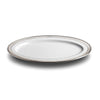 Convivio Oval Plate - 37 cm x 27 cm - Handcrafted in Italy - Pewter & Ceramic Convivio Oval Plate - 37 cm x 27 cm - Handcrafted in Italy - Pewter & Ceramic