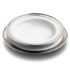 Convivio Soup/Pasta Bowl (Set of 4) - 24 cm Diameter - Handcrafted in Italy - Pewter & Ceramic Convivio Soup/Pasta Bowl (Set of 4) - 24 cm Diameter - Handcrafted in Italy - Pewter & Ceramic