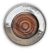 Convivio Wine Bottle Coaster - 17cm Diameter - Handcrafted in Italy - Pewter & Wood Convivio Wine Bottle Coaster - 17cm Diameter - Handcrafted in Italy - Pewter & Wood