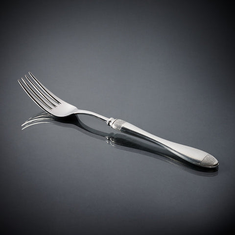 Daniela Serving Fork - 26 cm Length - Handcrafted in Italy - Pewter & Stainless Steel