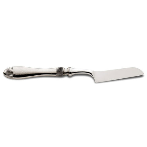 Daniela Soft Cheese Knife - 24.5 cm Length - Handcrafted in Italy - Pewter & Stainless Steel