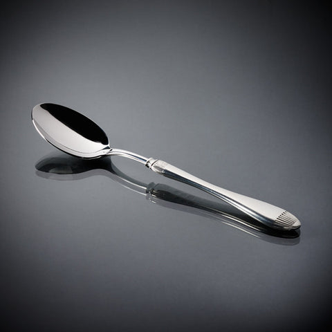 Daniela Table Spoon Set (Set of 6) - 22 cm Length - Handcrafted in Italy - Pewter & Stainless Steel