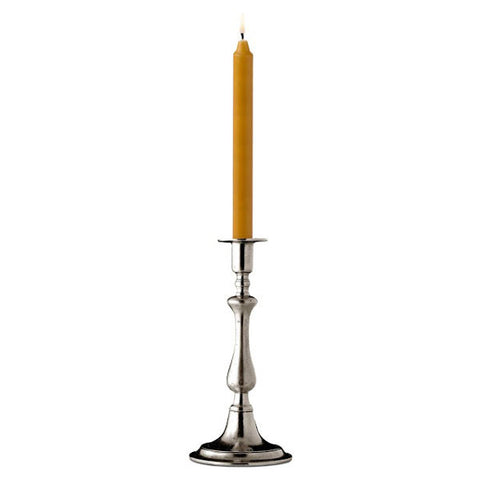 Didio Candlestick - 27.5 cm Height - Handcrafted in Italy - Pewter