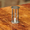 Diogene Hourglass - 8.5 cm Height - Handcrafted in Italy - Pewter & Glass Diogene Hourglass - 8.5 cm Height - Handcrafted in Italy - Pewter & Glass