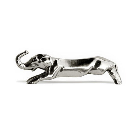 Art Nouveau-Style Elefante Elephant Knife Rest - 8.5 cm Length - Handcrafted in Italy - Pewter