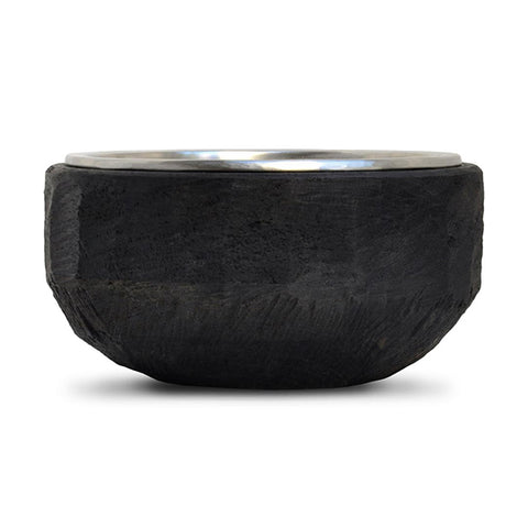 Fuga Cereal/Soup Bowl  - 18.5 cm Diameter - Handcrafted in Italy - Pewter & Wood