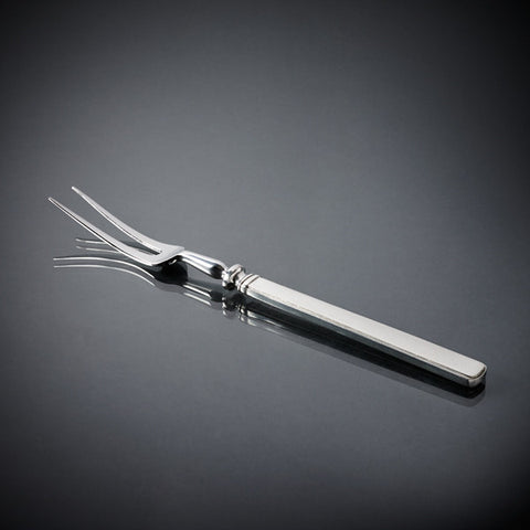 Gabriella Carving Fork - 28.5 cm Length - Handcrafted in Italy - Pewter & Stainless Steel