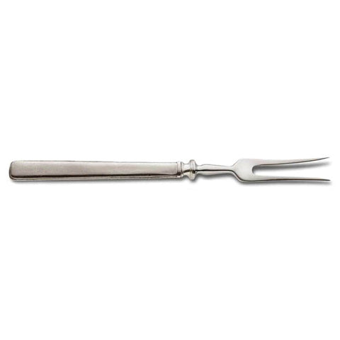 Gabriella Carving Fork - 28.5 cm Length - Handcrafted in Italy - Pewter & Stainless Steel