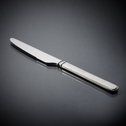 Gabriella Dinner Knife Set (Set of 6) - 22 cm Length - Handcrafted in Italy - Pewter & Stainless Steel