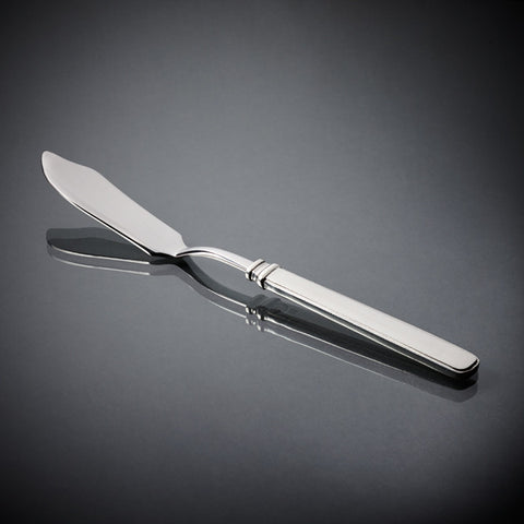 Gabriella Fish Knife Set (Set of 6) - 21.5 cm Length - Handcrafted in Italy - Pewter & Stainless Steel