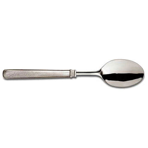 Gabriella Serving Spoon - 26 cm Length - Handcrafted in Italy - Pewter & Stainless Steel