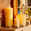 Glicerio Pillar Candle Base - 7.5 cm Diameter - Handcrafted in Italy - Pewter Glicerio Pillar Candle Base - 7.5 cm Diameter - Handcrafted in Italy - Pewter