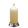 Glicerio Pillar Candle Base - 5 cm Diameter - Handcrafted in Italy - Pewter Glicerio Pillar Candle Base - 5 cm Diameter - Handcrafted in Italy - Pewter