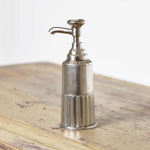 Impero Soap Dispenser - 18 cm Height - Handcrafted in Italy - Pewter