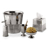 Impero Waste Basket - 23 cm Height - Handcrafted in Italy - Pewter Impero Waste Basket - 23 cm Height - Handcrafted in Italy - Pewter